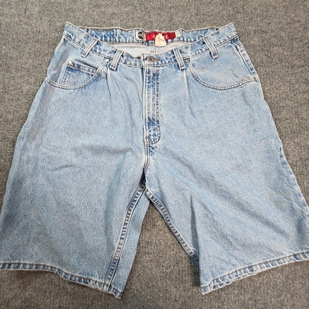 Vintage Levis SilverTab Shorts Mens 36 Blue Light Wash Denim Loose Bermuda 90s